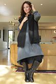 Donegal Cotton Jersey Sac Dress Charcoal /13 =